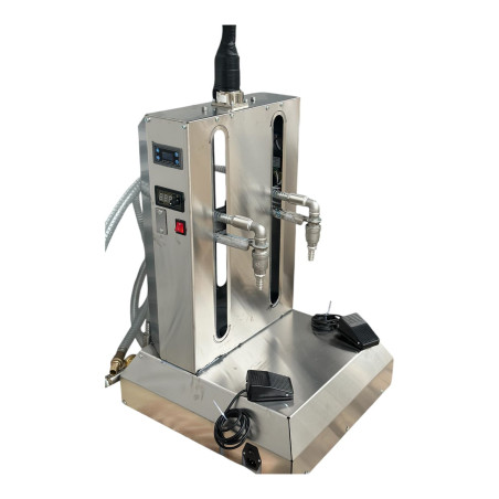 İki  Nozullu Yarı Otomatik Elektronik Yoğun Dolum Makinesi | 3ml - 3500ml Dolum Aralığı